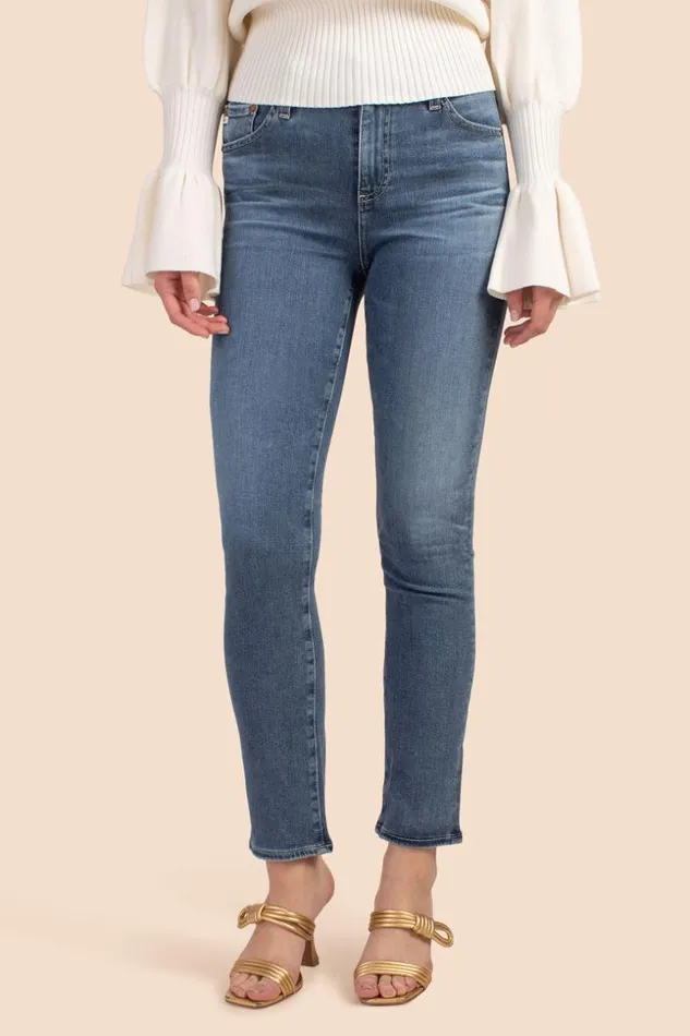 SHOP Trina Turk ALL BOTTOMS AG MEDIUM WASH MARI HIGH RISE CROP JEAN