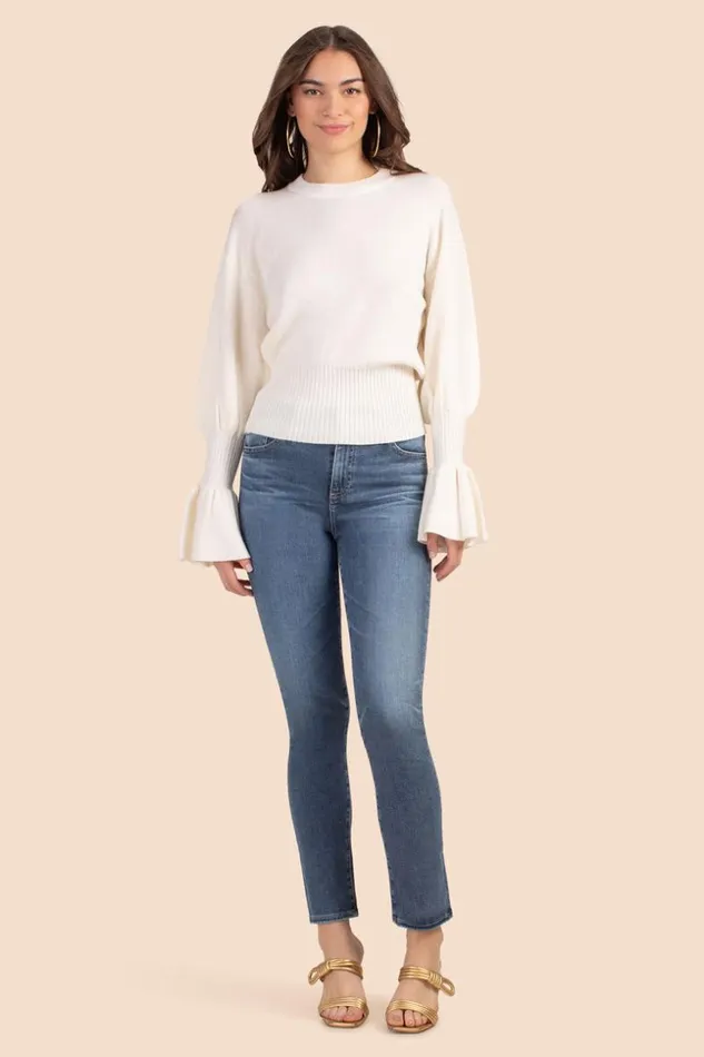 SHOP Trina Turk ALL BOTTOMS AG MEDIUM WASH MARI HIGH RISE CROP JEAN