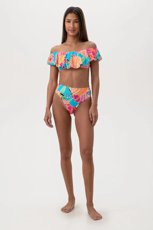 SHOP Trina Turk SWIM BOTTOMS WOMEN039S POPPY BANDED HIGH WAIST SWIM BOTTOM