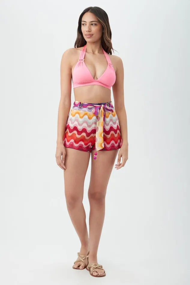 SHOP Trina Turk SWIM COVER UPS WOMEN039S PORTOFINO RAINBOW WAVE CROCHET SWIM COVERUP SHORT