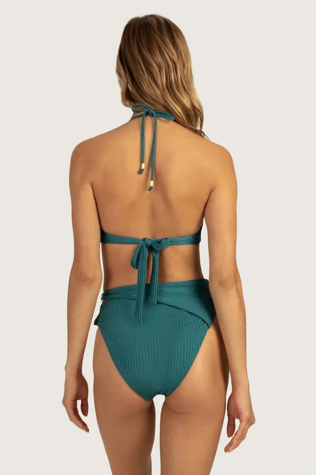 SHOP Trina Turk SWIM TOPS OLYMPIA RIB HALTER TOP