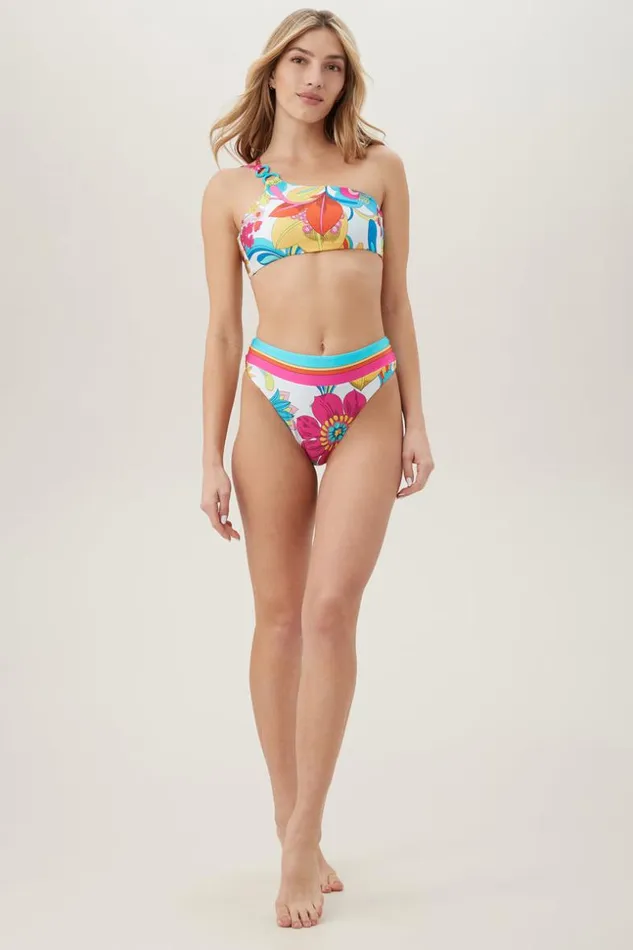 SHOP Trina Turk SWIM TOPS WOMEN039S FONTAINE ONE SHOULDER RING SWIM TOP