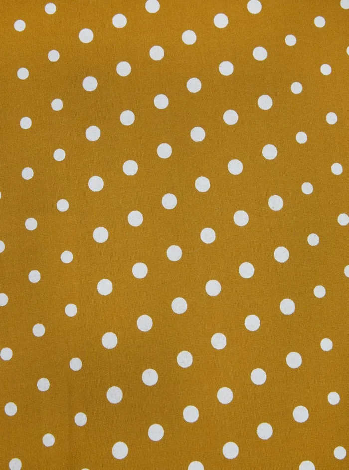 Short Scarf In Mustard Dot Print Men Universal Works Scarves
