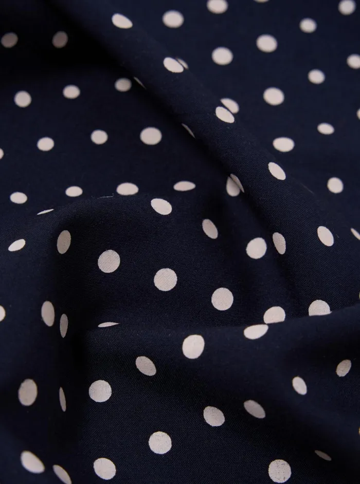 Short Scarf In Navy Dot Print Men Universal Works Scarves