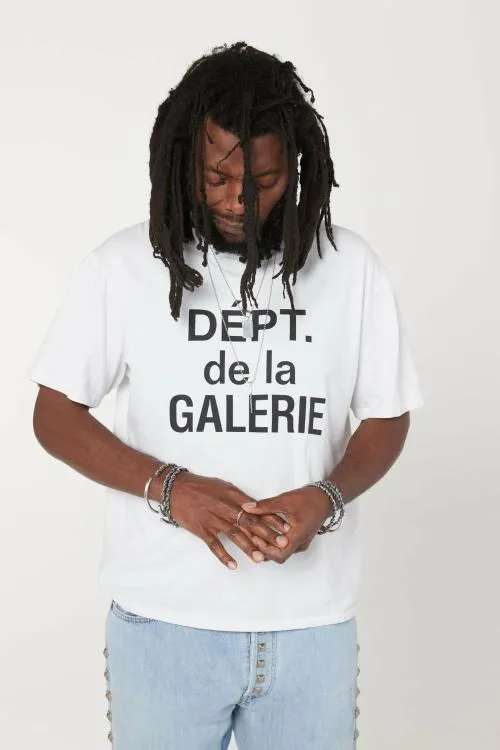 Short Sleeve Men Gallery Dept DEPT DE LA GALERIE CLASSIC TEE White