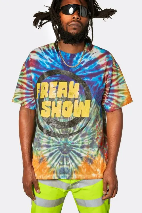 Short Sleeve Men Gallery Dept FREAK SHOW TEE Tie Dye