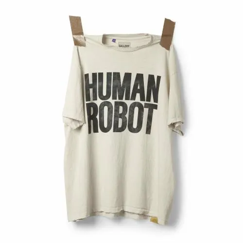 Short Sleeve Men Gallery Dept HUMAN ROBOT TEE Archival White