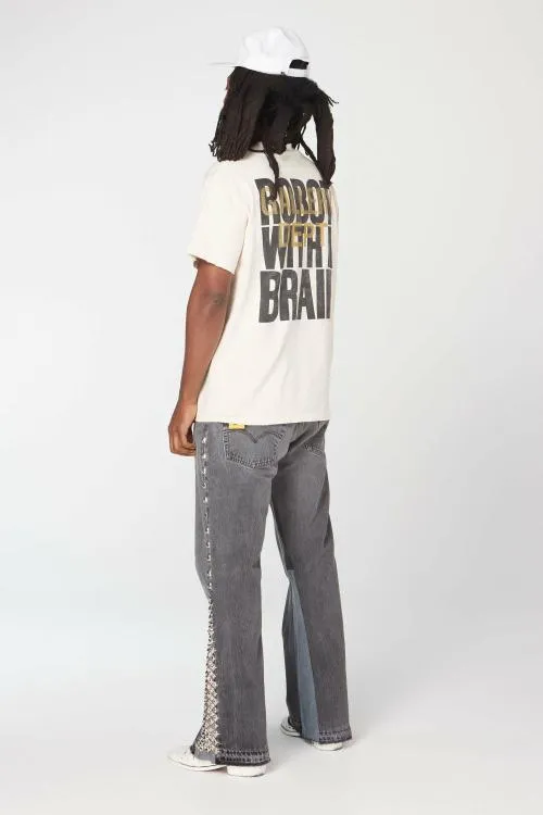 Short Sleeve Men Gallery Dept HUMAN ROBOT TEE Archival White