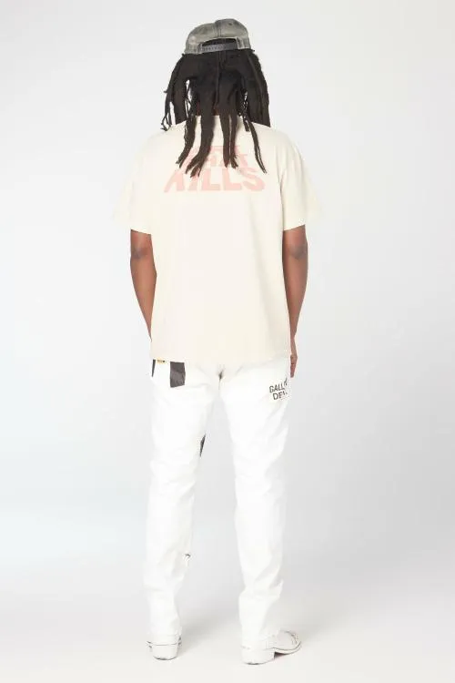Short Sleeve Men Gallery Dept SEE THRU PEOPLE TEE Archival White