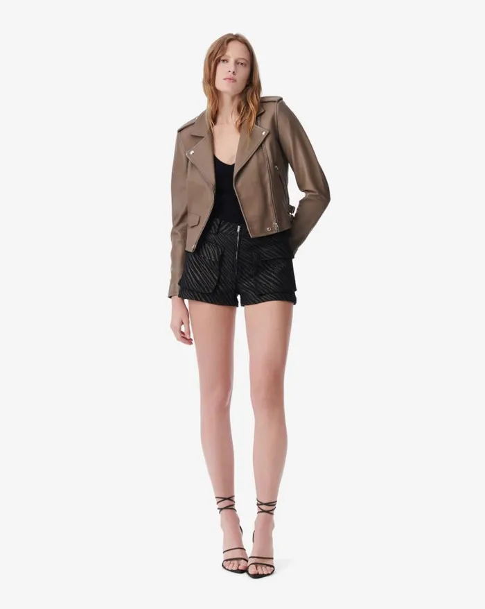 Shorts and Skirts Women IRO ALECIA ZEBRA PATTERNED SHORTS