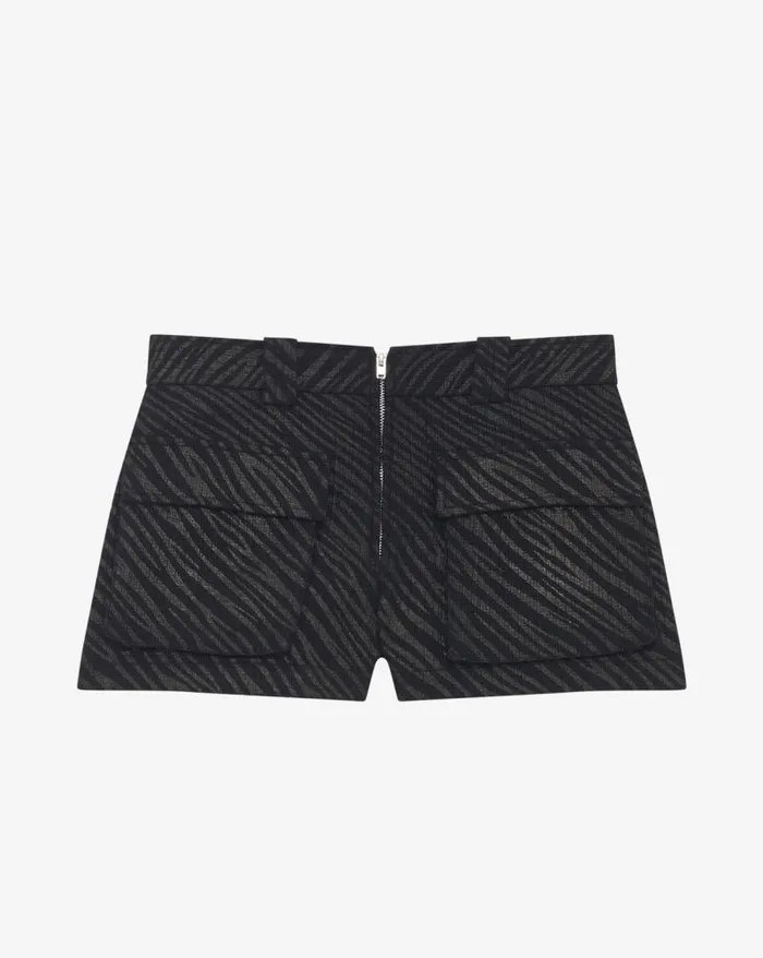 Shorts and Skirts Women IRO ALECIA ZEBRA PATTERNED SHORTS