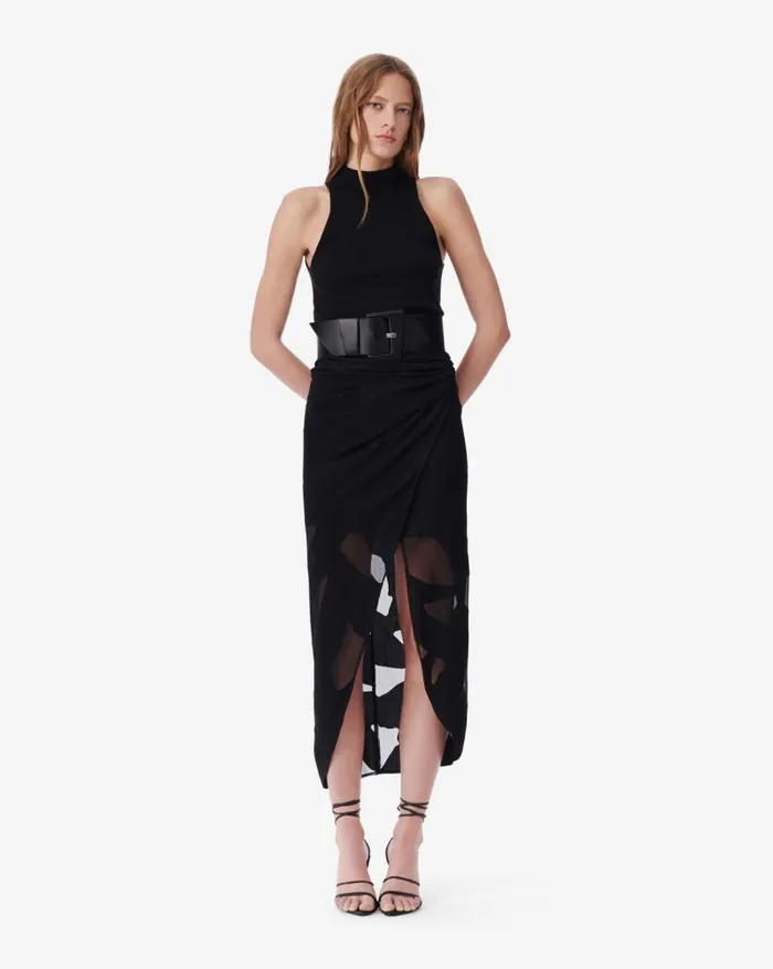 Shorts and Skirts Women IRO SELIMA WRAP MIDI SKIRT
