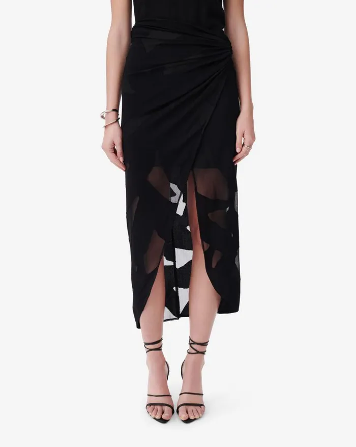 Shorts and Skirts Women IRO SELIMA WRAP MIDI SKIRT
