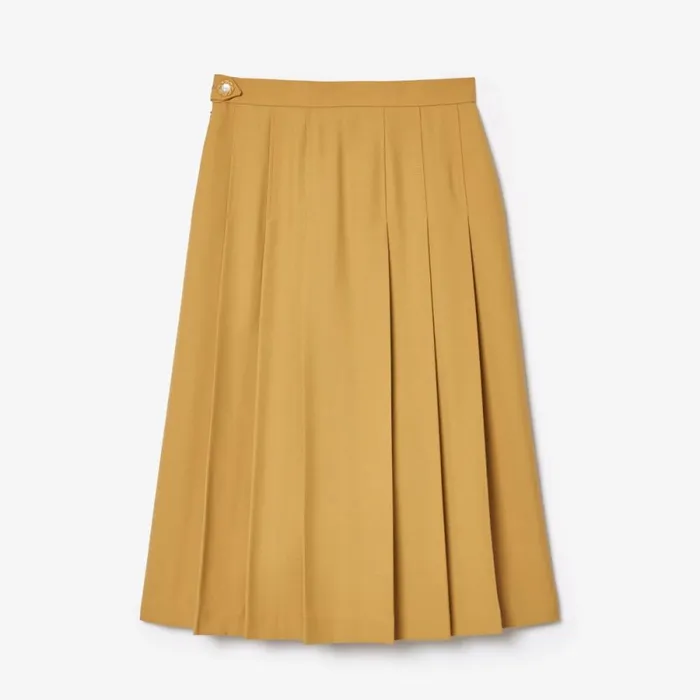 Shorts and Skirts Women Lacoste Lacoste X Le FLEUR Pleated Midi Skirt Yellow Tei
