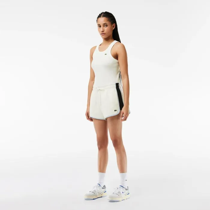 Shorts and Skirts Women Lacoste Women039s Contrast Seam Piqu Shorts White Navy Blue Light Blue It4 Shorts and Skirts Women Lacoste Women039s Contrast Seam Piqu Shorts White Navy Blue Light Blue It4
