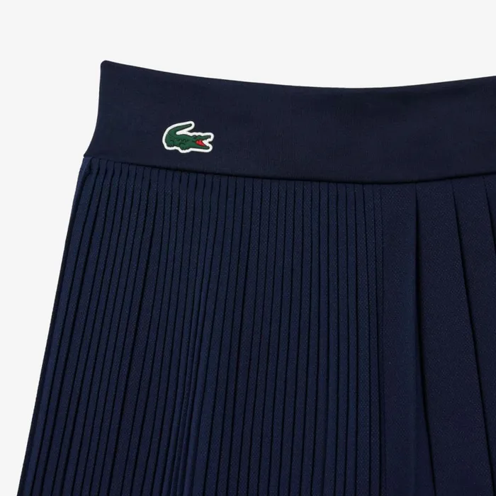 Shorts and Skirts Women Lacoste Women039s Pleated Tennis Shorts Navy Blue 423