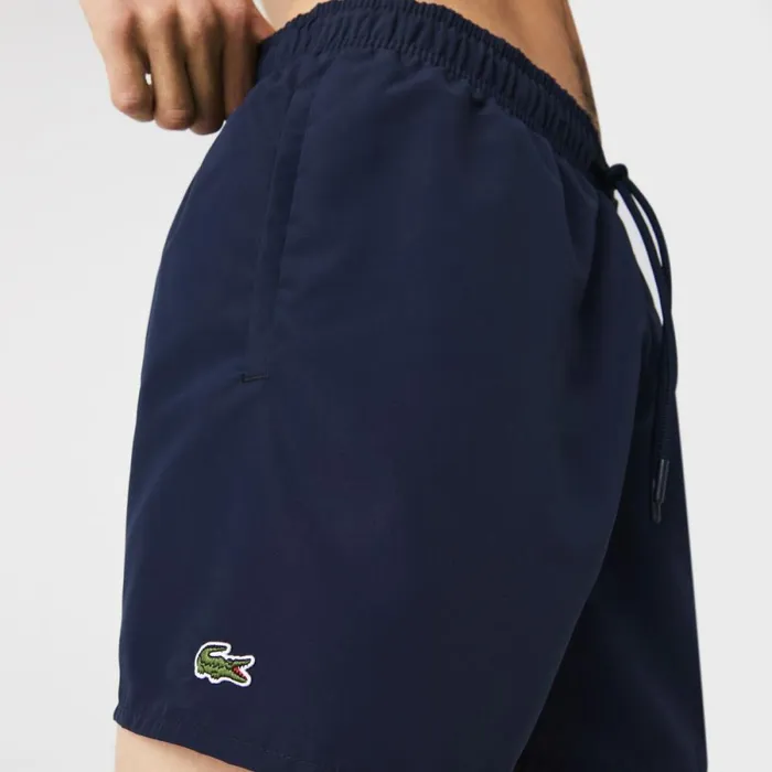 Shorts and Swim Men Lacoste Men039s Lightweight Swim Shorts Navy Blue Black Jb1