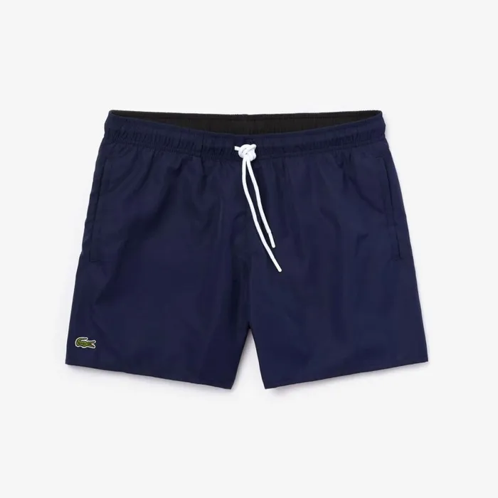 Shorts and Swim Men Lacoste Men039s Lightweight Swim Shorts Navy Blue Black Jb1
