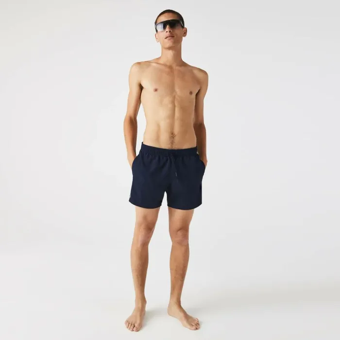 Shorts and Swim Men Lacoste Men039s Lightweight Swim Shorts Navy Blue Black Jb1