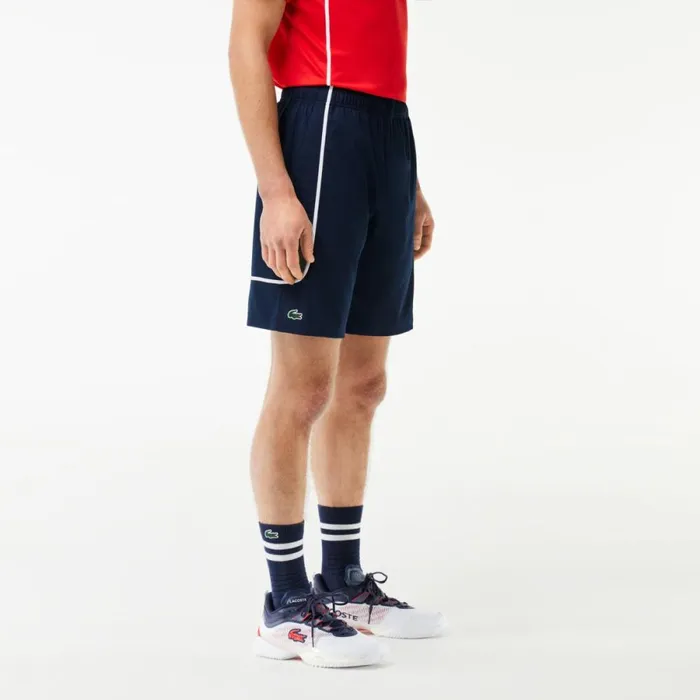 Shorts and Swim Men Lacoste Men039s Linerless Tennis Shorts Navy Blue 166