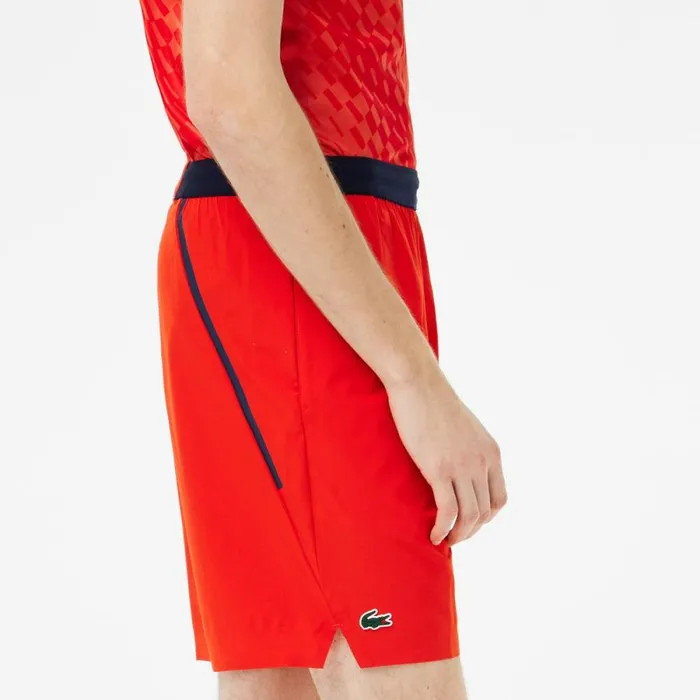 Shorts and Swim Men Lacoste Mens Lacoste Tennis X Novak Djokovic Shorts Red S5h