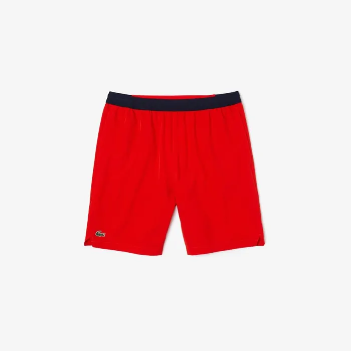 Shorts and Swim Men Lacoste Mens Lacoste Tennis X Novak Djokovic Shorts Red S5h