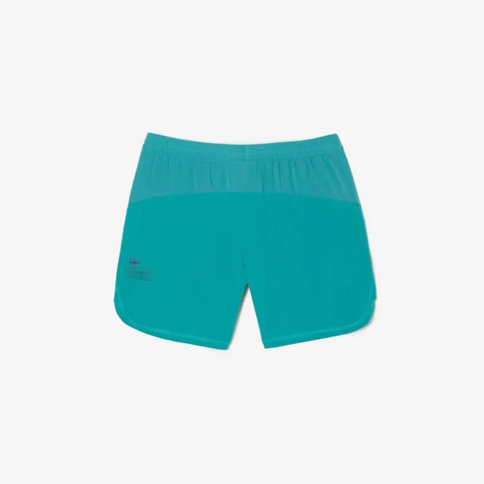 Shorts and Swim Men Lacoste Mens Sport Stretch Mesh Shorts Blue Rie