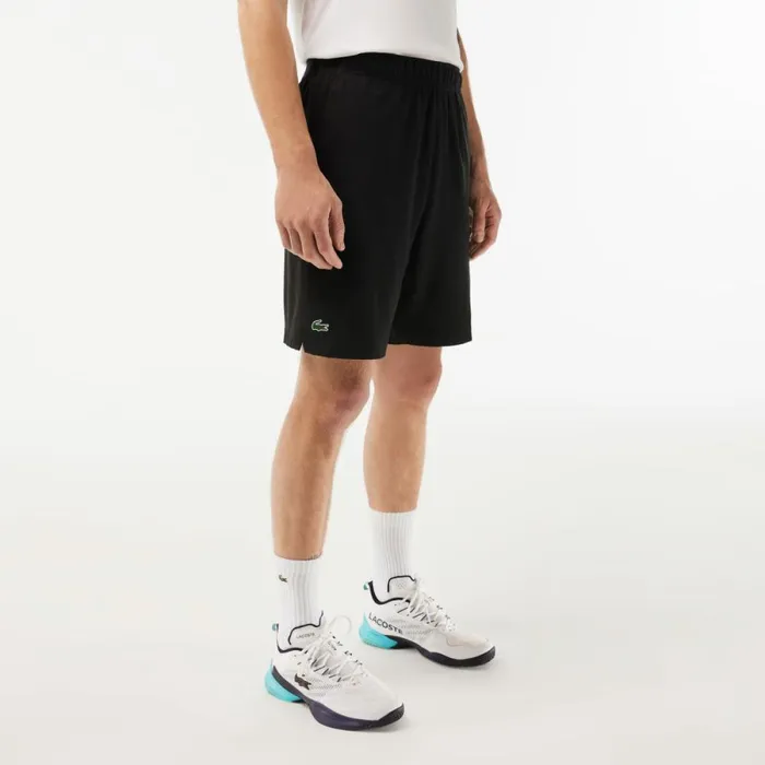 Shorts and Swim Men Lacoste Mens SPORT UltraLight Shorts Black White 258