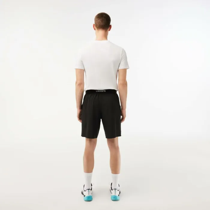 Shorts and Swim Men Lacoste Mens SPORT UltraLight Shorts Black White 258