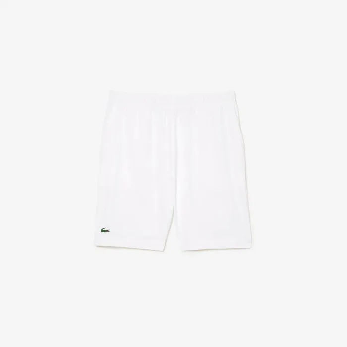 Shorts and Swim Men Lacoste Mens SPORT UltraLight Shorts White Navy Blue 522