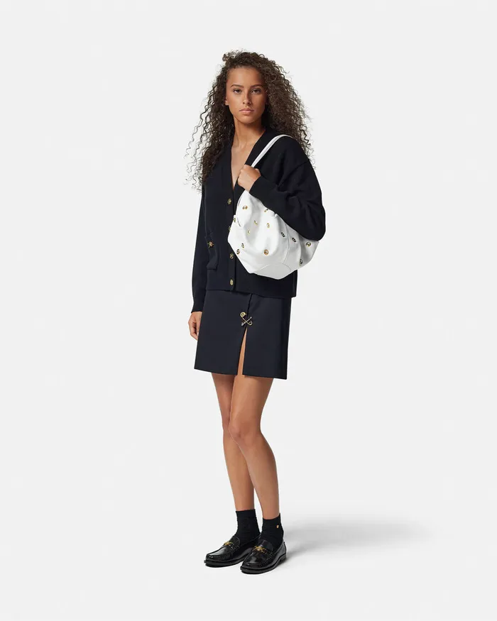 Shoulder and Crossbody Women Versace Protea Shoulder Bag White