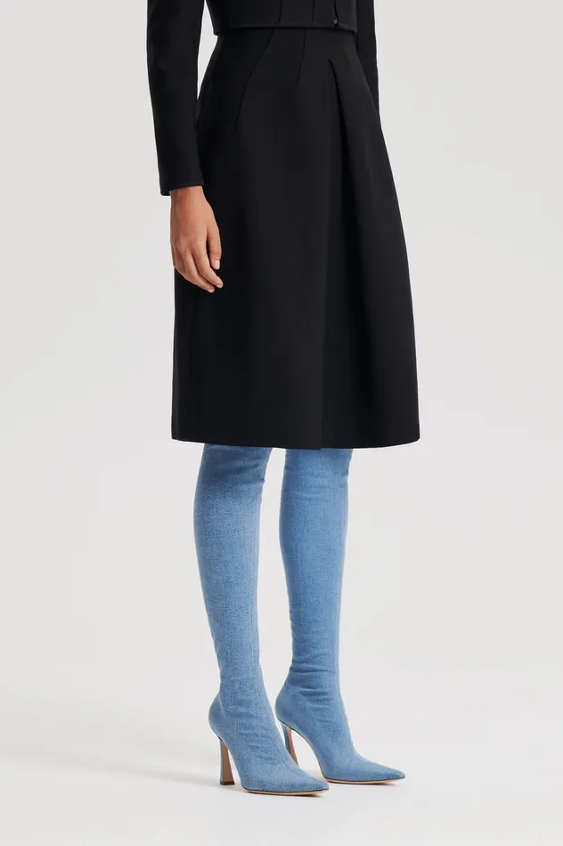 Skirts Women Scanlan Theodore MILANO PLEAT SKIRT BLACK Skirts Women Scanlan Theodore MILANO PLEAT SKIRT BLACK