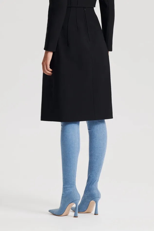 Skirts Women Scanlan Theodore MILANO PLEAT SKIRT BLACK Skirts Women Scanlan Theodore MILANO PLEAT SKIRT BLACK
