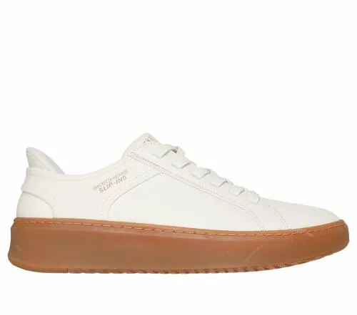 Slipins Court Break 8211 Double Vented White Natural Men SKECHERS SlipOn