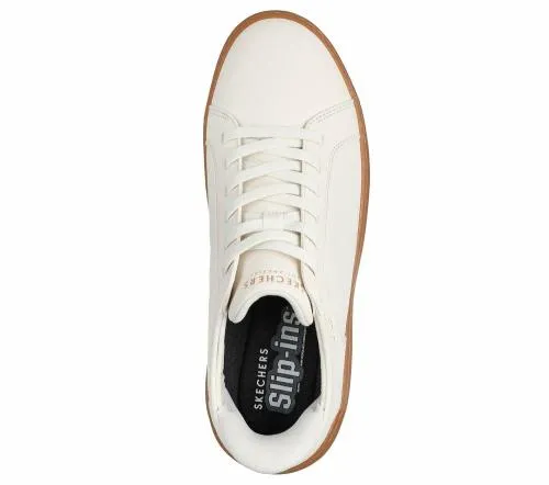 Slipins Court Break 8211 Double Vented White Natural Men SKECHERS SlipOn