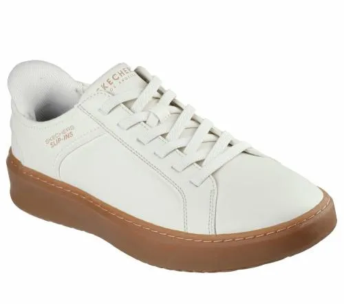 Slipins Court Break 8211 Double Vented White Natural Men SKECHERS SlipOn