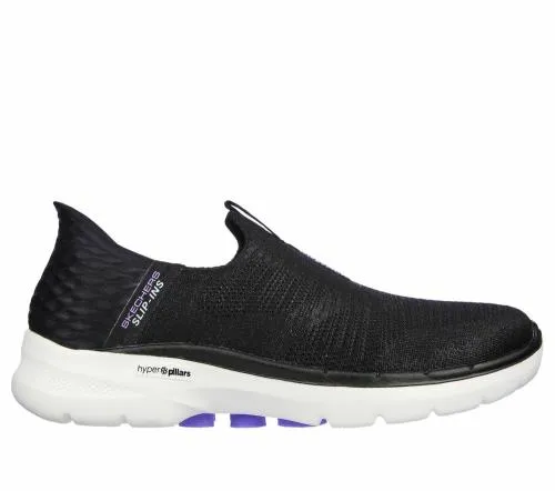 Slipins GO WALK 6 8211 Fabulous View Black Lavender Women SKECHERS SlipOn