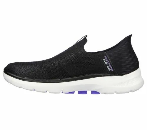 Slipins GO WALK 6 8211 Fabulous View Black Lavender Women SKECHERS SlipOn