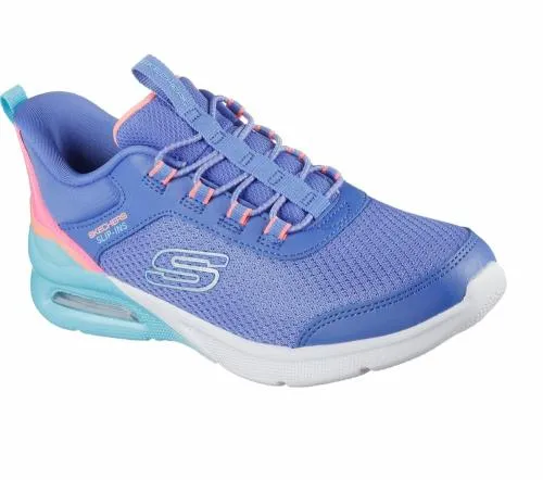 Slipins Microspec Max 8211 Color Trifecta Blue Multi Kids SKECHERS Big Kids UK Sizes 36