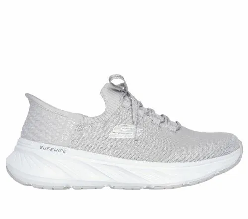Slipins Relaxed Fit Edgeride 8211 Starlight Gray Silver Women SKECHERS SlipOn