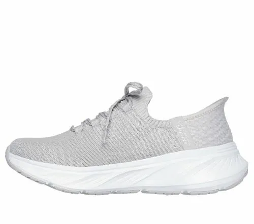 Slipins Relaxed Fit Edgeride 8211 Starlight Gray Silver Women SKECHERS SlipOn