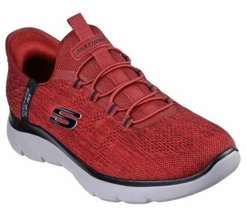Slipins Summits 8211 Key Pace Red Black Men SKECHERS SlipOn