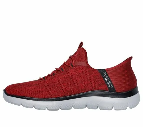 Slipins Summits 8211 Key Pace Red Black Men SKECHERS SlipOn
