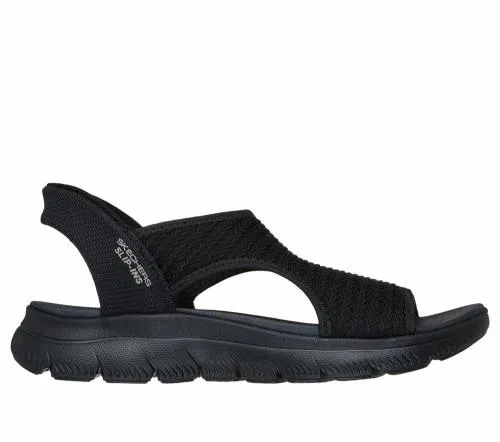 Slipins Summits 8211 Sweetly Evolved Black Women SKECHERS Sandals