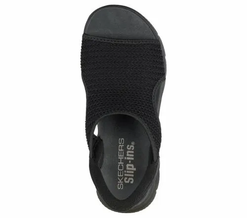 Slipins Summits 8211 Sweetly Evolved Black Women SKECHERS Sandals
