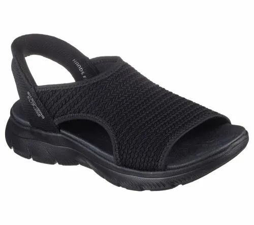 Slipins Summits 8211 Sweetly Evolved Black Women SKECHERS Sandals