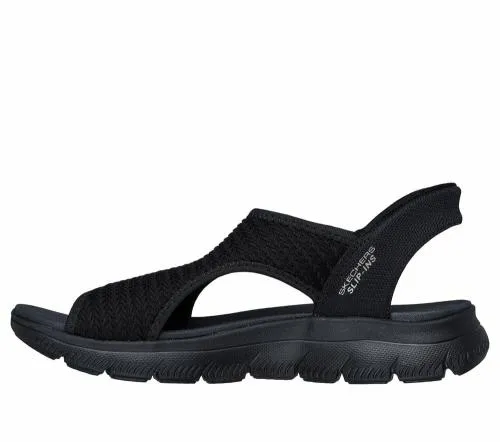 Slipins Summits 8211 Sweetly Evolved Black Women SKECHERS Sandals