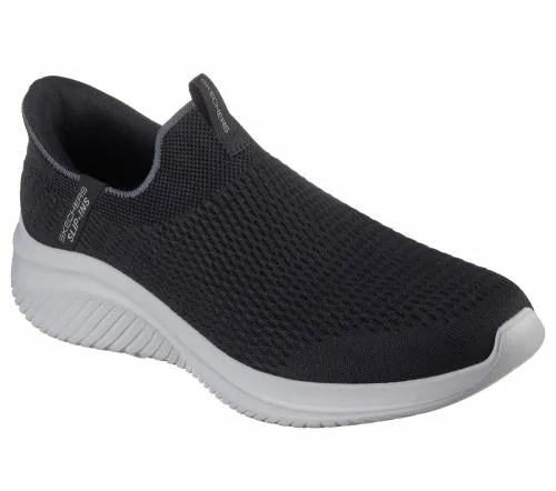 Slipins Ultra Flex 30 8211 Smooth Rise Black Charcoal Men SKECHERS SlipOn