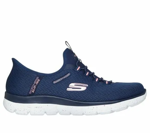Slipins Waterproof Summits 8211 Best Choice Navy Coral Women SKECHERS SlipOn