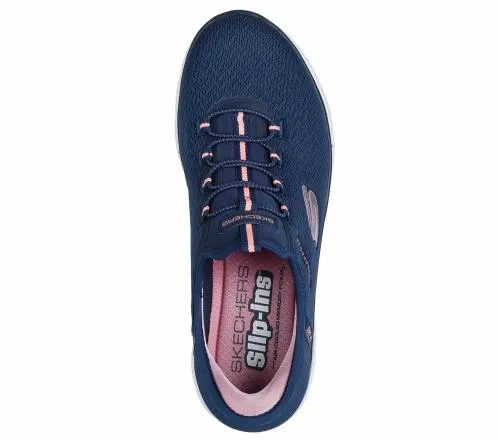 Slipins Waterproof Summits 8211 Best Choice Navy Coral Women SKECHERS SlipOn
